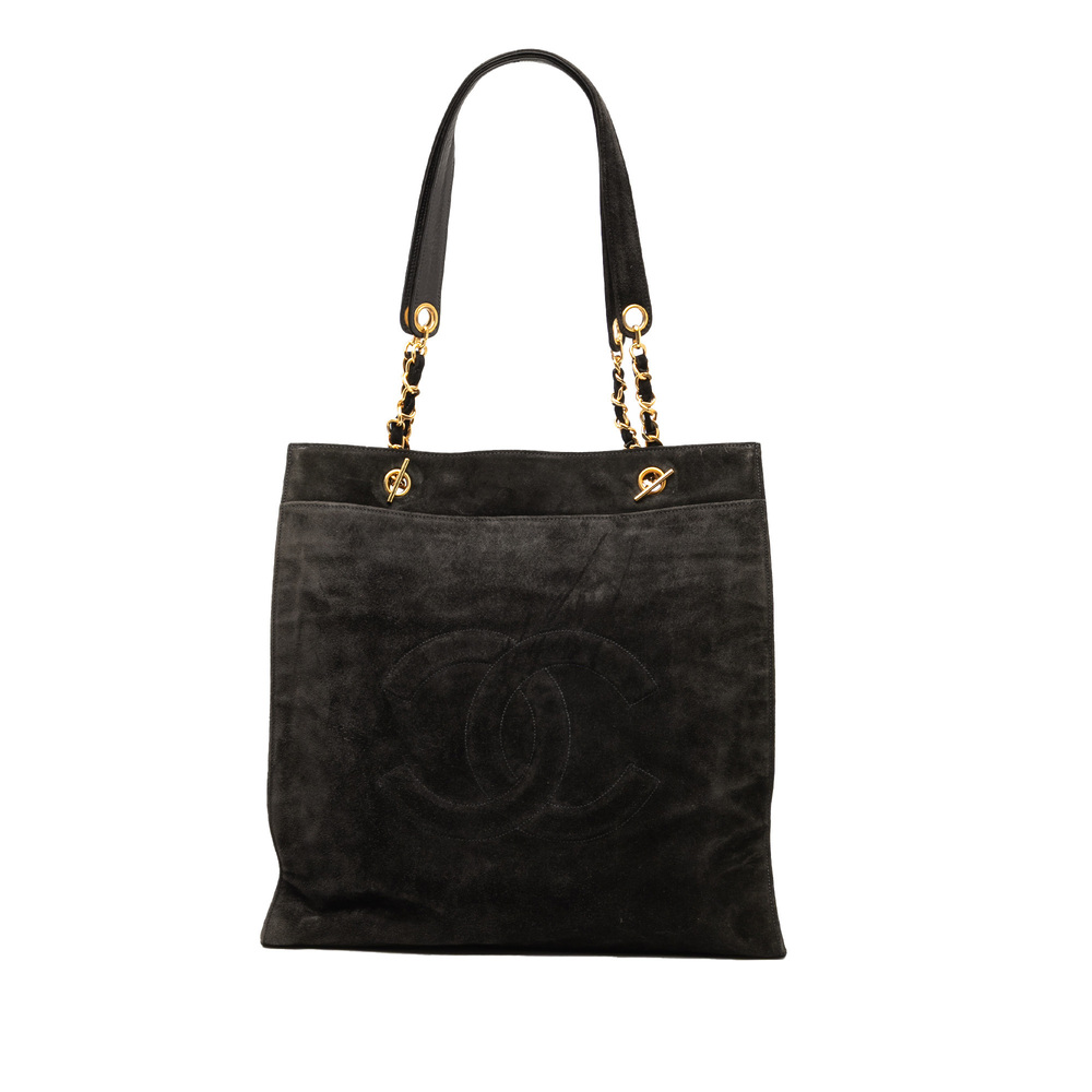 Pre-Loved Chanel CC Suede Tote